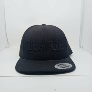 CAPPELLO SNAP BACK BLACK LEAF NERO