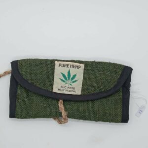 PORTA TABACCO 100% CANAPA VERDE