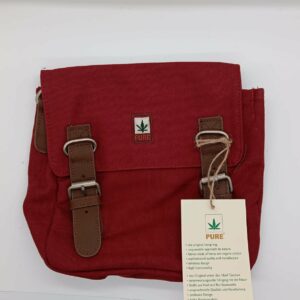 BORSA IN CANAPA PURE ROSSA